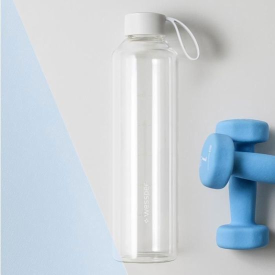 Gourde En Verre - Bouteille D'Eau En Verre Borosilicate Sans Bpa De 500