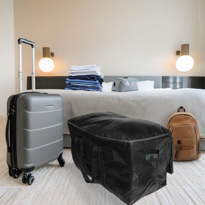 Lot De 2 Sacs De Déménagement Grande Taille BLKDOTS - Rangement Vacances Imperméables Avec Poignées