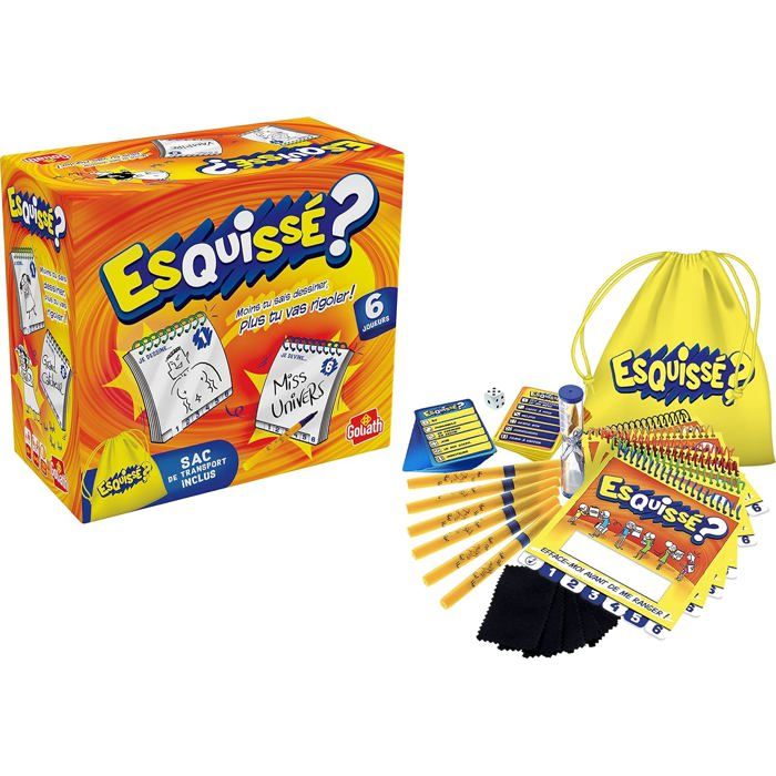 Esquissé – Jeu De Société Dessin Hilarant – Dès 8 Ans – 4 à 8 Joueurs – 20 Min