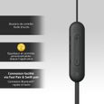 Écouteurs Bluetooth sans fil SONY WI-C100 - Autonomie jusqu'à 25 h -  Noir-5