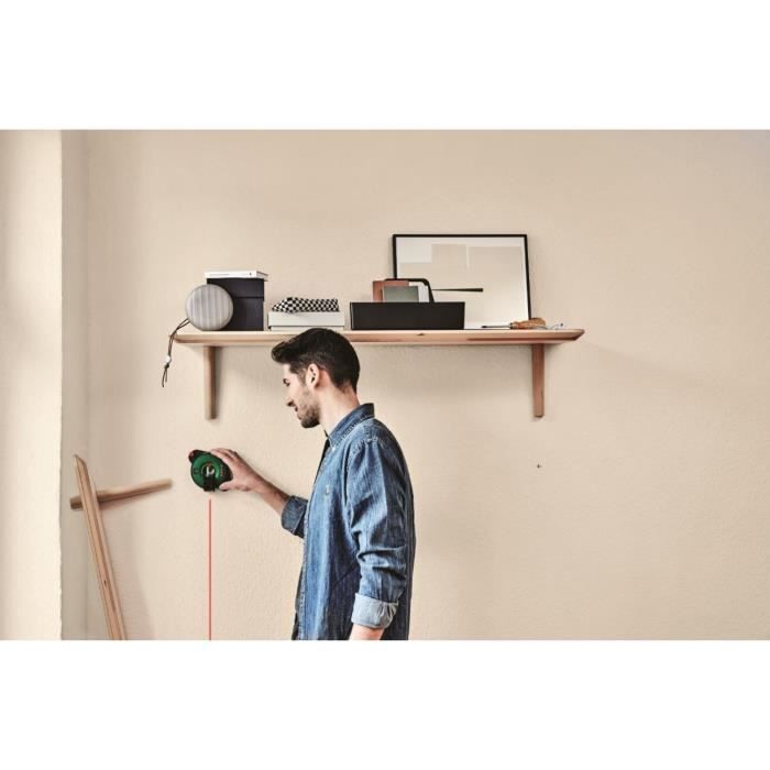 Laser Ligne 2-en-1 Bosch Atino - Niveau Laser Avec Mètre Ruban - Fixation Toutes Surfaces