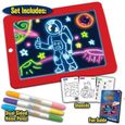 3D Magic LED Conseil d'écriture,Art Creative Pad Pad avec Un Pinceau de Dessin, Hi-Tech Portable Planche à Dessin pour Les Enfants-0