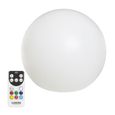 LUMISKY - Boule lumineuse sans fil flottante LED - multicolore dimmable BOBBY - 40cm avec télécommande et socle à induction-0