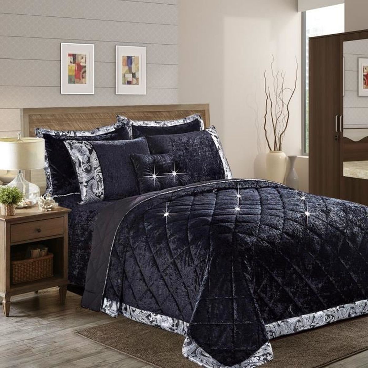 Degrees home Glad - sprei Bouti bed - 230 x 260 cm