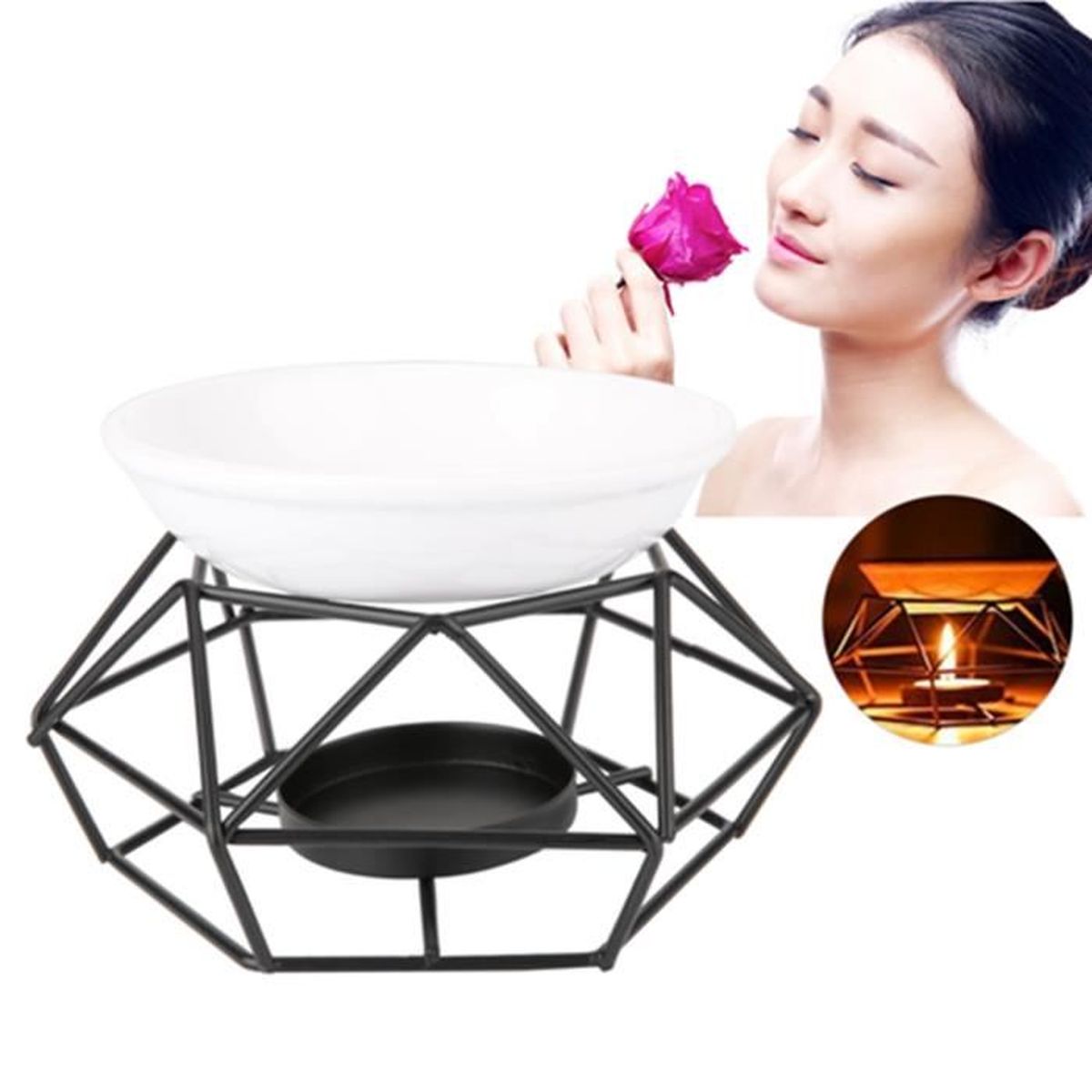 Yardenfun Brûleur De Parfum Décoratif pour Aromathérapie Support Élégant pour Bâtons pour Maison Bureau Et Occasions Spéciales