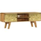 vidaXL Meuble TV Bois de manguier massif 120 x 30 x 45 cm