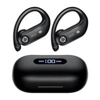 TAGRY Écouteurs Sans Fil Oreillette Bluetooth 5.0 Autonomie 100H batterie de 2200mAh avec HiFi Stéréo Étanche IPX5 Casque Écran LED