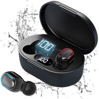 Ecouteurs Bluetooth sans Fil Stereo Ecouteurs 5.0 sans Fil et Ecran LCD, Oreillette Bluetooth sans Fil a l'oreille Integres HD M