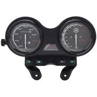 Compteur de vitesse de moto compteur, 2 en 1 DC 12V 12000RPM Compteur de vitesse de moto LCD compteur pour YBR 125