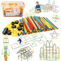 Jouets de Construction Blocs Enfant Jeu Kit 500 pièces - Kit de Connexion Jouets Créatif et éducatif pour Enfants de 3-12 Ans