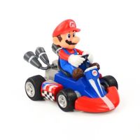 Jouet - EASTVAPS - Super Mario Bros Kart Pull Back Car Mario PVC Figurine - Rouge - Mixte - Intérieur