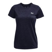 T-shirt Under Armour Twist Teck Bleu marine pour femme-Noir-XS