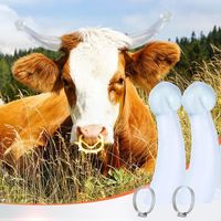 ZER- Protecteur de corne de vache Silicone veau bovins taureau corne de vache anti-combat housse de protection protecteur