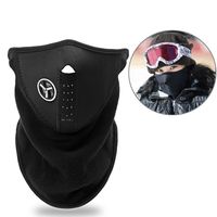 Masque d'extérieur noir TD® Haute élasticité Fermeture velcro Coupe-vent et chaud Masque d'équitation pour l'extérieur