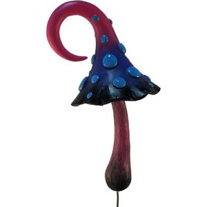 OBJET DÉCORATIF Champignon Miniature Magique Rose, Noir Et Bleu Po