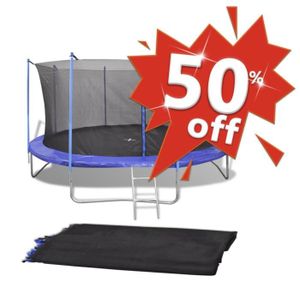 Filet De Rechange Pour Trampoline 305/366/396/427/430 Cm 6 8 Poteaux, Filet De Sécurité Pour Trampoline De Qualité Supérieure, Rechange De L'enceinte De Sécurité, Convient À La Plupart Des Trampol