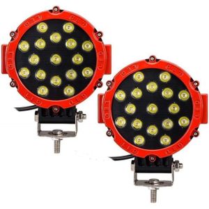 JieHe 2PCS 36W LED Phare Longues Portées LED 3600LM LED Feu pour Véhicule Tout-Terrain Camion SUV ATV Bateau Classe énergétique A++ Phare de Travail