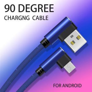 CHARGEUR TÉLÉPHONE Cable Fast Charge 90 degres Micro USB pour 