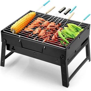 BARBECUE Barbecue Portable Pliable avec 2 Grilles INOX - UT