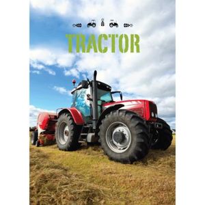 COUVERTURE - PLAID plaid polaire tracteur rouge 100x140 cm