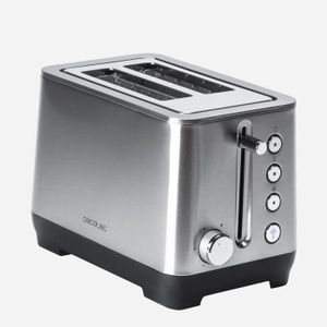 GRILLE-PAIN - TOASTER Grille-pain Vertical Double Inox - CECOTEC - 2 tra