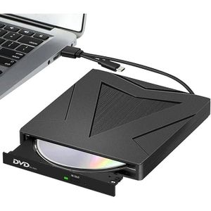 CD - DVD VIERGE Lecteur DVD CD Externe, USB 3.0 et Type-C Portable