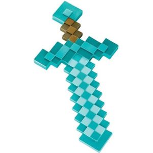 BÂTON - ÉPÉE - BAGUETTE Epée Diamant Minecraft - Half Moon Bay Bbq - Blanc/Bleu/Marron - Adulte
