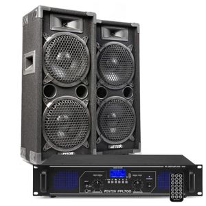 ENCEINTE NOMADE Kit sono DJ MAX28 et amplificateur Bluetooth 1600W