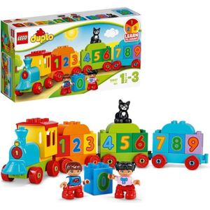 JEU D'APPRENTISSAGE LEGO® 10847 DUPLO Le Train Des Chiffres, Jeu De Construction Éducatif avec Briques Géantes, Jouet Bébé 1 An