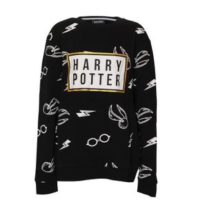 Cadeaux Harry Potter badine l'anniversaire Idée Cadeau Age 5-13 Harry Potter Icônes Les Filles Sweat-Shirt Ras du Cou Noir 152 Mode Jumper Top Vêtements pour Enfants 