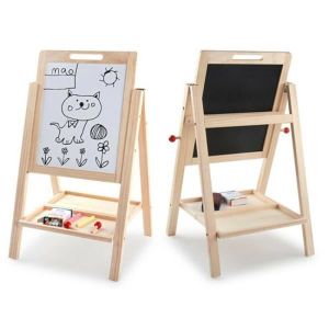 Tableau enfant HUOLE - Planche à dessin double face en bois - 57*55*148CM -  Pour enfants à partir de 3 ans - Cdiscount Jeux - Jouets