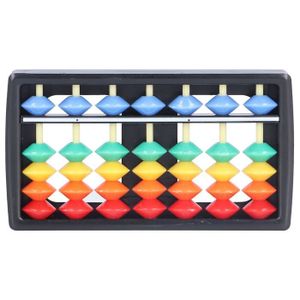 BOULIER VGEBY boulier pour enfants Abacus Exquisite Home Office Portable Coloré Perle Abacus Calculation Outil Jouet Éducatif