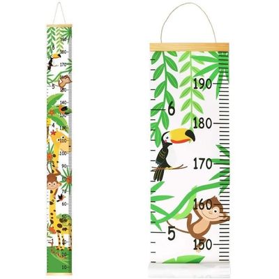 FRCOLOR Toise Murale Bois Étoiles - Règle De Mesure Hauteur Enfant Garçon Fille Décoration Chambre