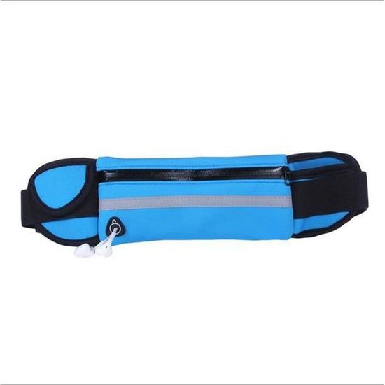 Ceinture Running Sac Banane - 3 Poches - Taille Ajustable 70-120cm - Pour Téléphone Jusqu'à 7 Pouces