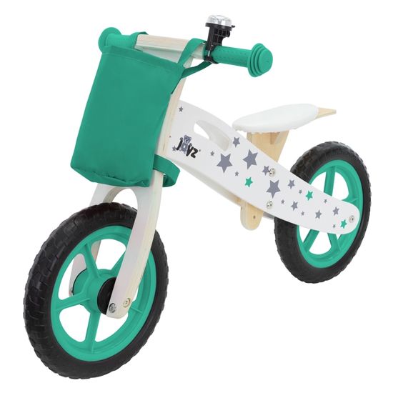 Mini-draisienne pour enfants vélo d'apprentissage en bois bleu tricycle 2 ans