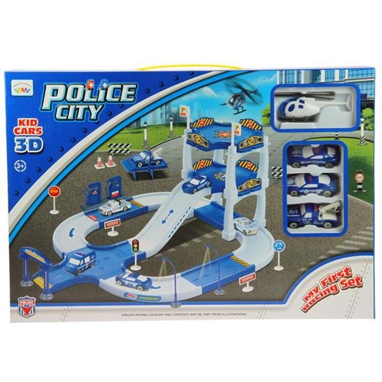 Imagin - Jouet Commissariat de police avec voitures et h?�licopt?�re - Bleu - Cdiscount Jeux - Jouets