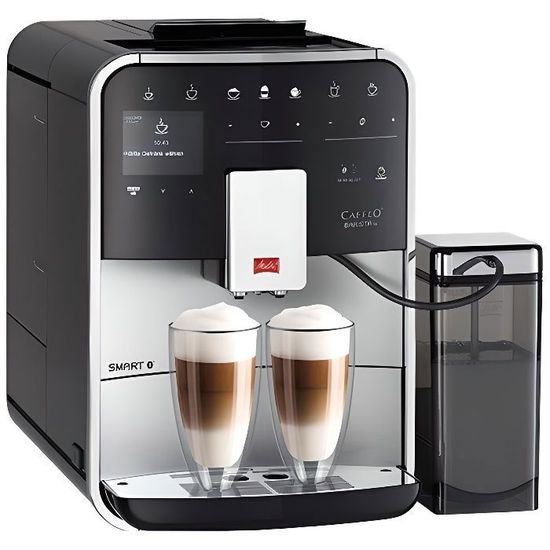 Machine à café automatique Melitta CAFFEO Barista TS Smart avec buse vapeur Cappuccino 15 bar argentée