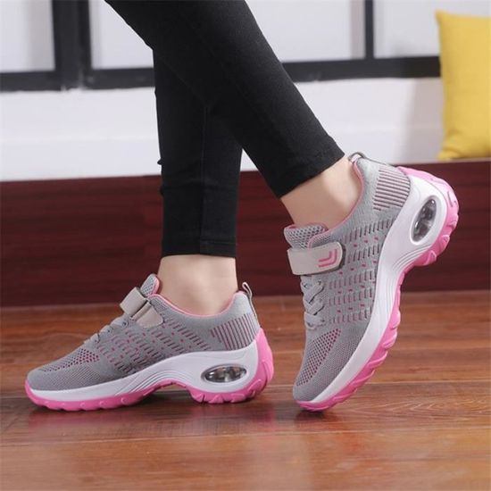 Basket femme top velcro