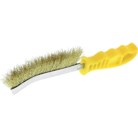 Brosse Manuelle En Acier à 5 Rangées – Pour Décapage, Dérouillage, Nettoyage Métal | Poils Acier Ondulé 0,3 Mm, Manche Bois | Outil Atelier, Bricolage - 3