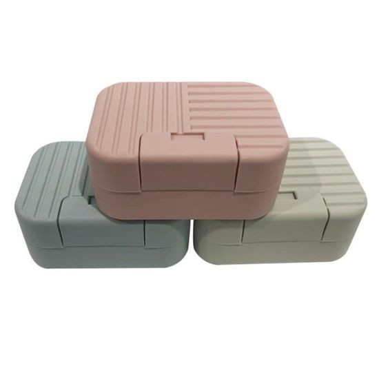 3 pièces boîte à savon à portable porte-savon pratique pour voyage à la maison   DISTRIBUTEUR DE SAVON