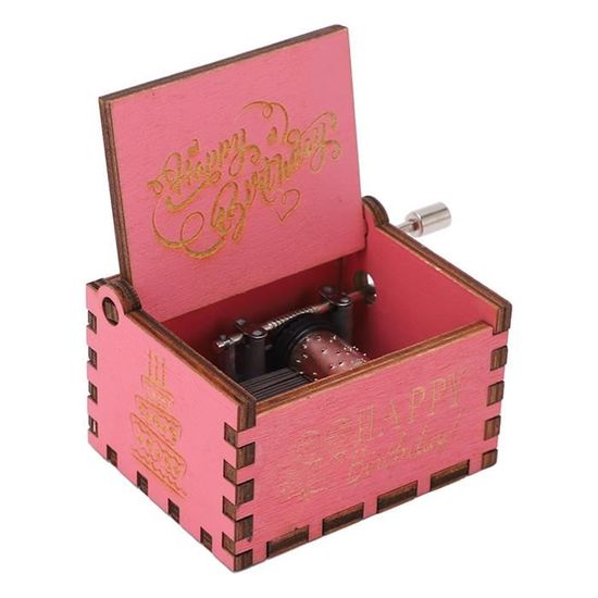 Boîte à Musique DIY La Vie En Rose – Gravée Bois Élégante, Mélodie Classique & Cadeau Romantique