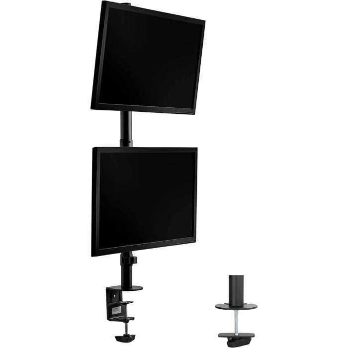 STUBBERGET support pour 2 écrans, blanc