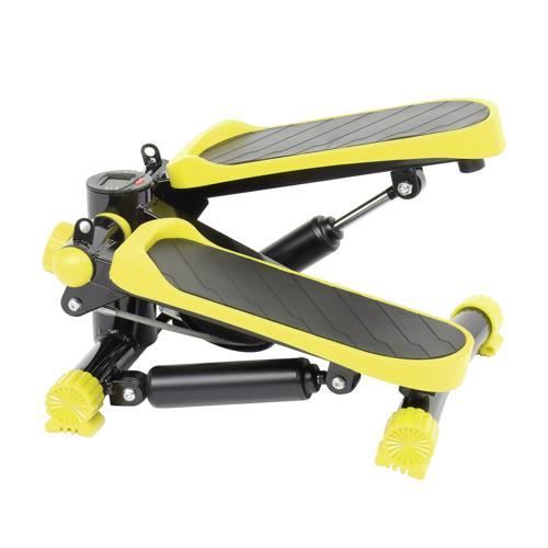 Mini Stepper équipement d'exercice avec Bandes de Résistance-40 x 33 x 20cm-Jaune et Noir