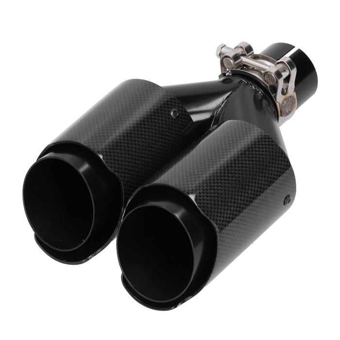 ZER Embout D'Échappement En Fibre De Carbone Brillant Gorge De Queue En Y Double Sortie