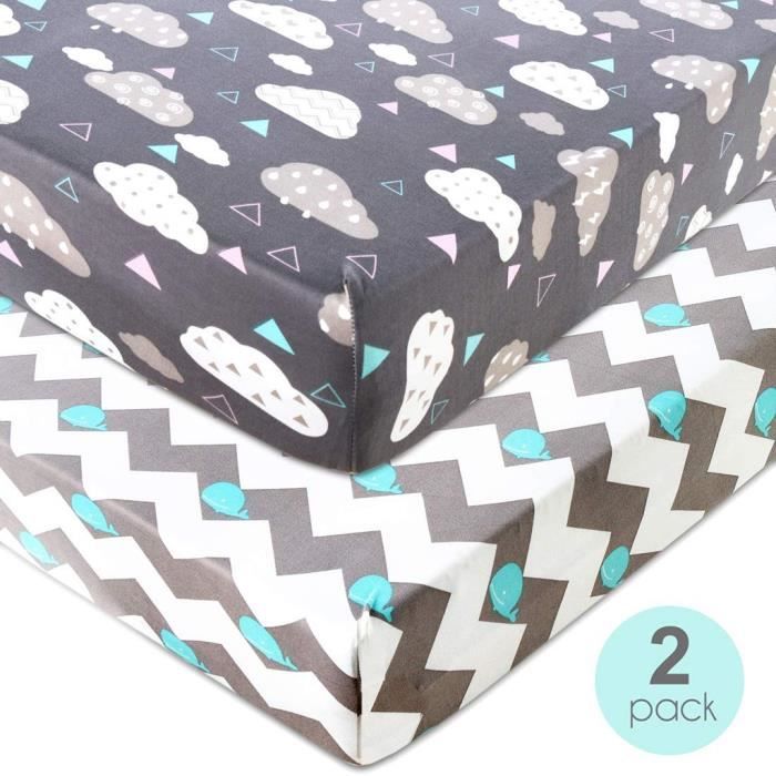 Soins bébé2pc nouveau-né bébé bande dessinée imprimer soins infirmiers lit de couverture pour lit de bébé soins infirmiers