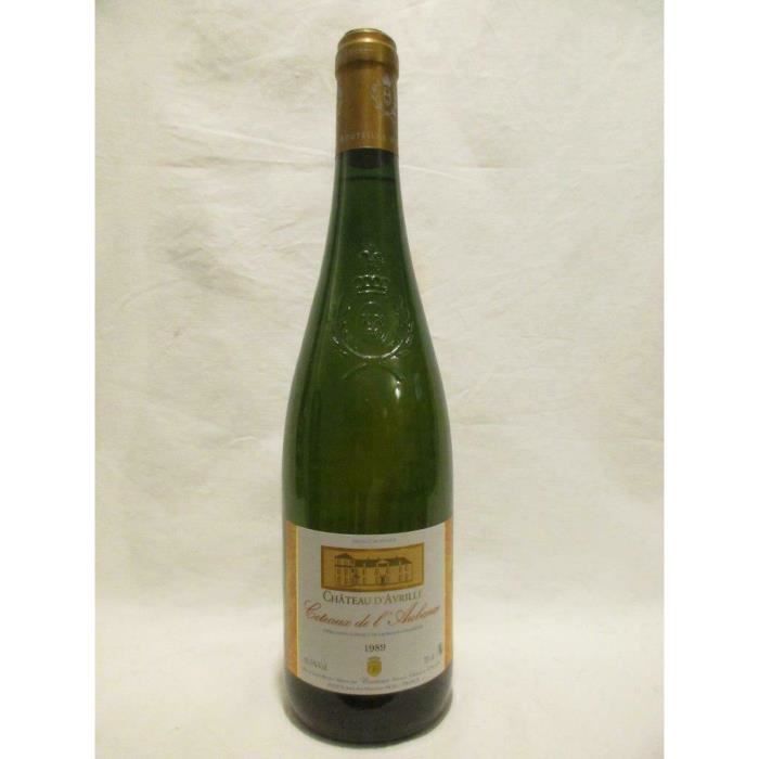 coteaux de l'aubance château d'avrillé liquoreux 1989 - loire - anjou france