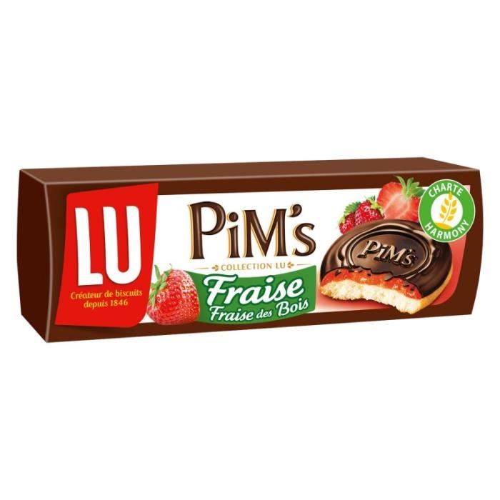 LU PIM'S - Pim'S Fraise Touche De Fraise Des Bois 150G - Lot De 4