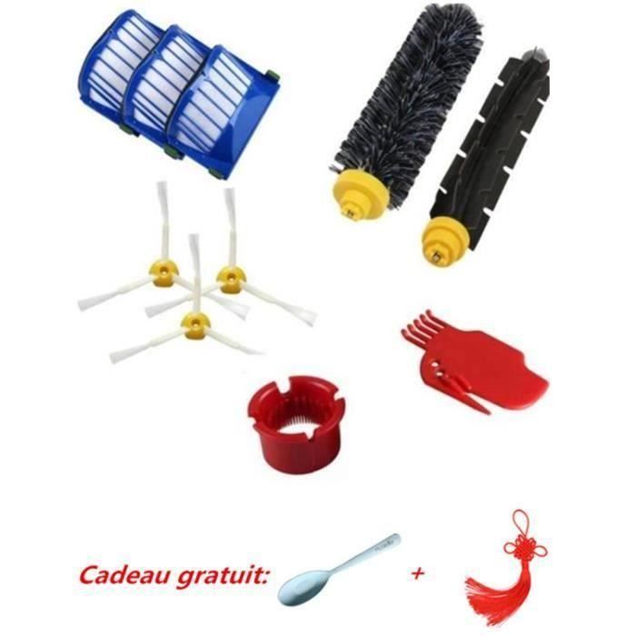 Vendu par KENSON -10 pcs d'entretien pour iRobot Roomba avec brosses et filtres - série 500 600 585 595 620 630 650 660 680 690