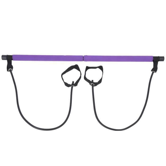 Bâton de Pilates de yoga portable multifonctionnel à la maison, bâton de Pilates violet, pour le bureau de yoga