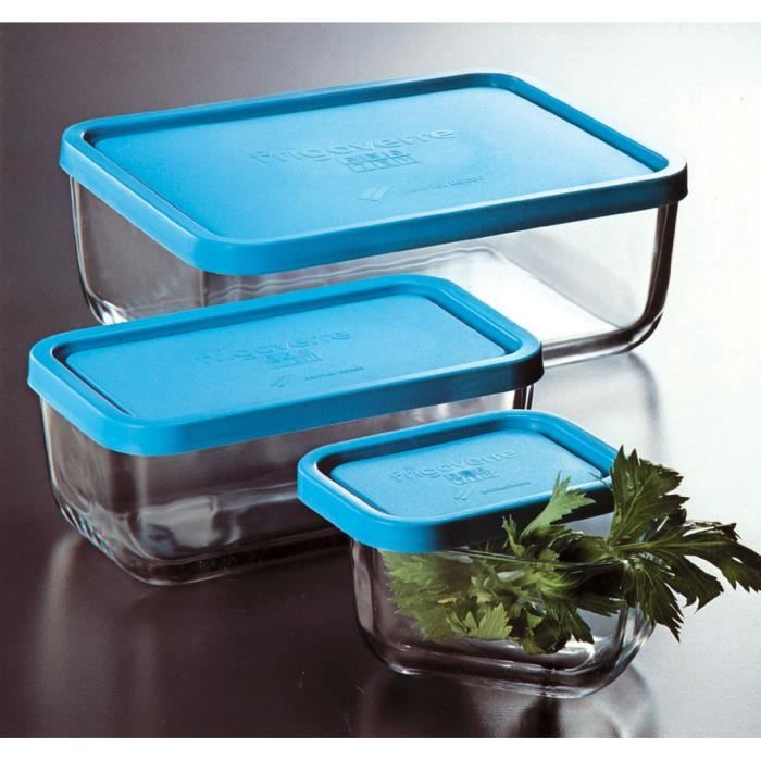 Bormioli Rocco Boîte Rectangulaire 10X7 Frigoverre - Cans Contenants Alimentaires